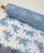 Baby Blue Sequin Embroidered Lace Fabric by the Yard, 54" Wide Floral Mesh Lace with Double Scalloped Edges